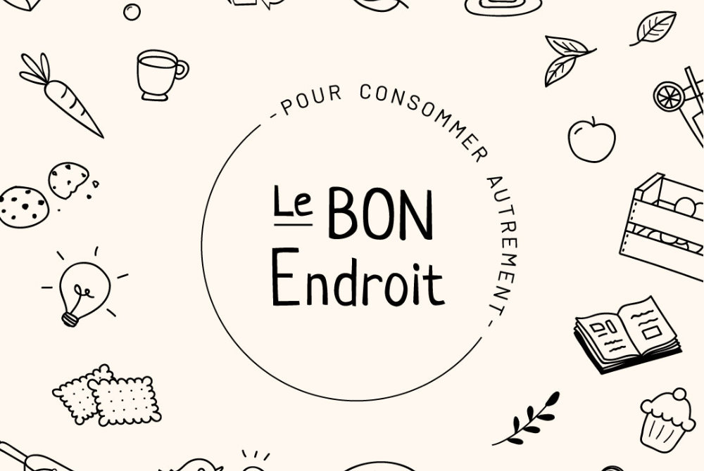 Etiquette ardoise réutilisable - Le Bon Endroit - Le Havre Seine