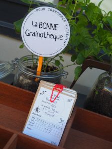 1 an après l'ouverture bilan : La grainothèque