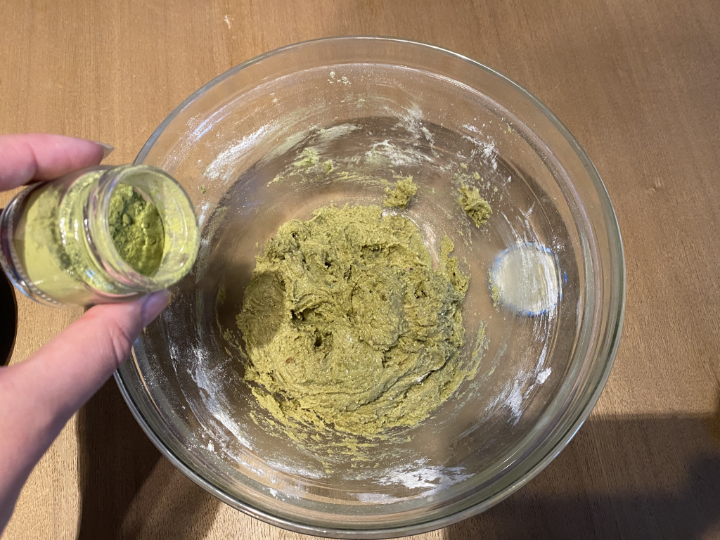 Pâte à cookie au matcha