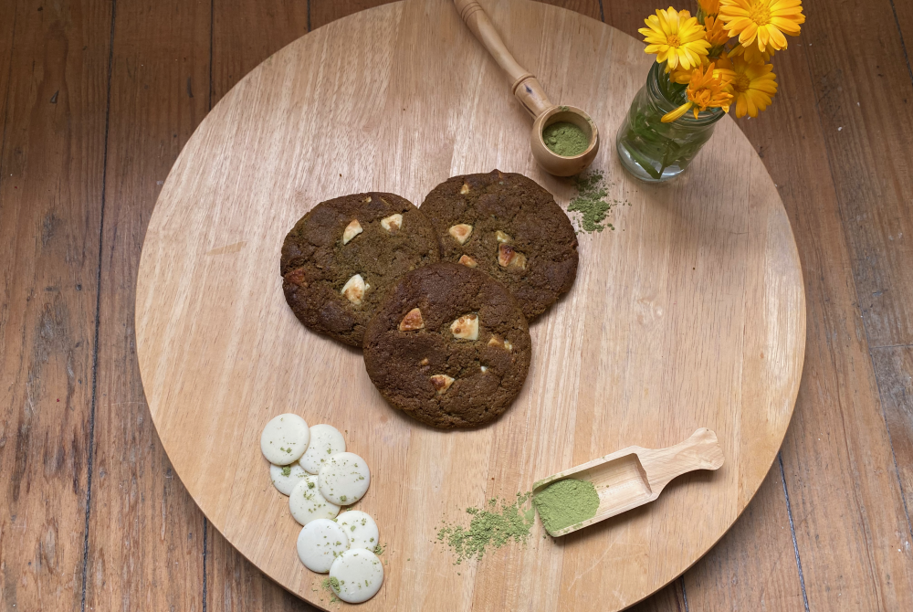 cookies matcha chocolat blanc