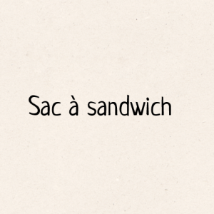 Sac à sandwich