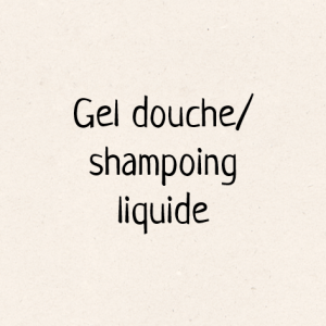 Gel douche/shampoing liquide
