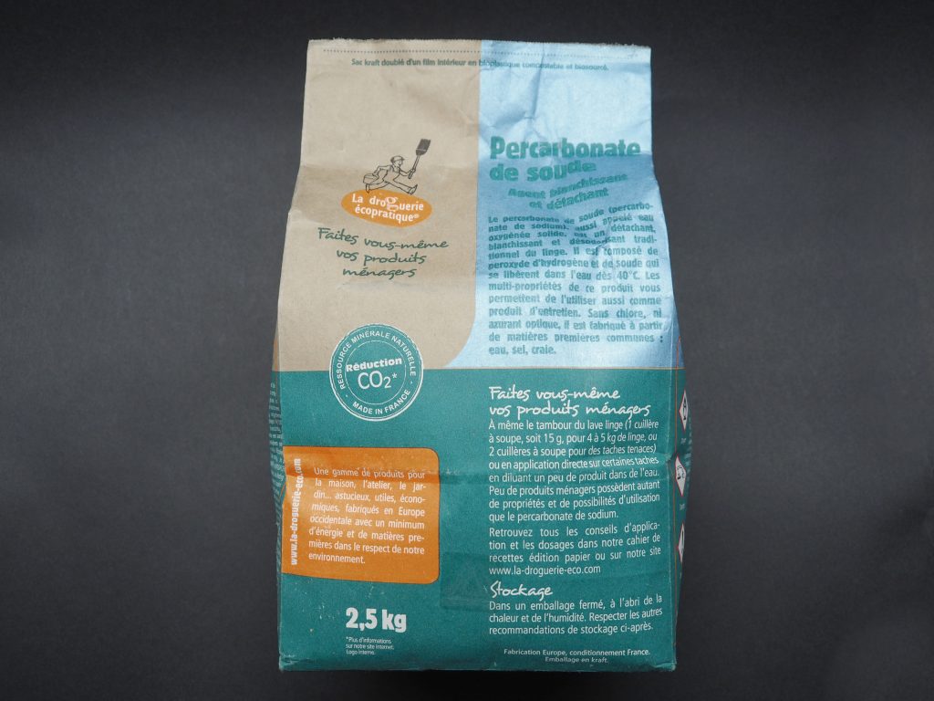 Percarbonate de soude au poids en sachet de 2,5 kg