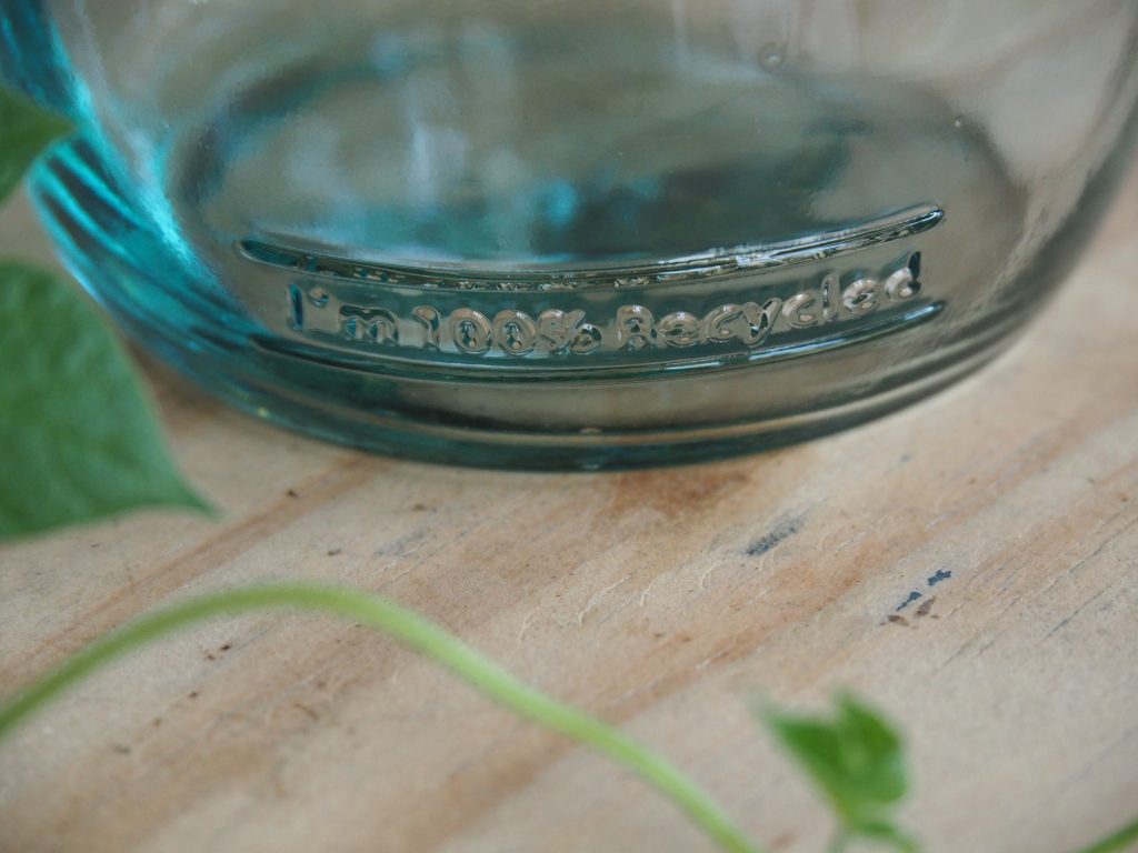 la bouteille en verre recyclé au bon Endroit
