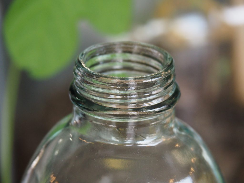 bouteille en verre recyclés