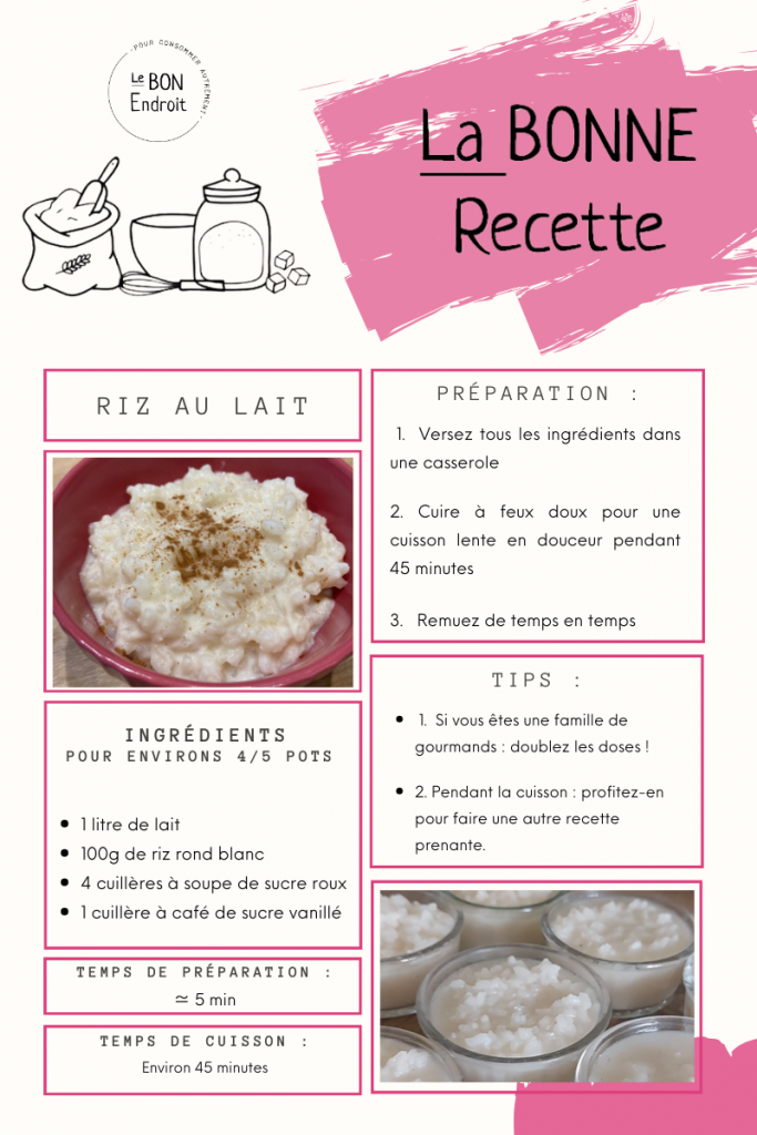 Riz au lait simple
